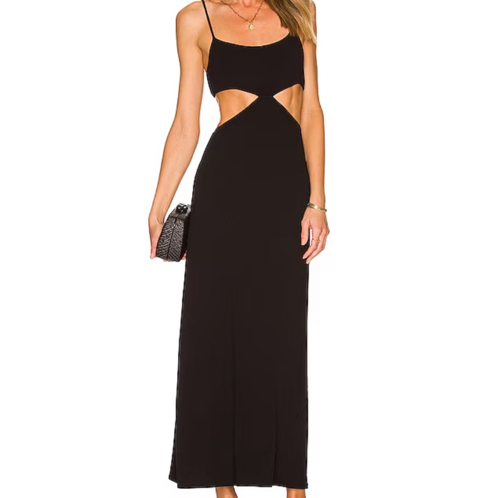 Piper Midi Dress in Black SMALL free people